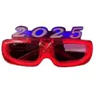 Light Up Glasses 2025 LED Glasses Glow in The Dark Glasses Christmas Glasses
