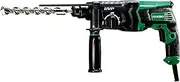 [HIKOKI] DH28PCY2 Drill & Chisel Hammer (850 W, 3.0 J, 28 mm Drilling Capacity in Concrete, SDS-Plus Tool Holder, Overload Non-Slip Coupling, Anti-Vibration System, Accessories, Case)