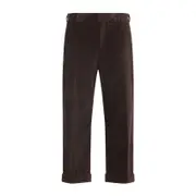 [Moschino] Moschino-Brown Cotton Corduroy Pants-Donna 40 IT