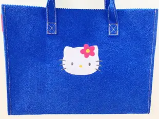 【震撼精品百貨】Hello Kitty 凱蒂貓 Sanrio HELLO KITTY手提袋/收納袋-藍KITTY#79225 震撼日式精品百貨