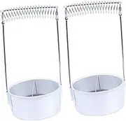 ULDIGI 2pcs Stainless Steel Paint Brush Washer and Drying Rack Durable Holder with Stable Base for Oil Painting and Art Supplies Efficient Residue Separation for Easy Cleaning