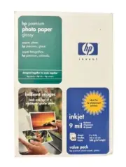 New Sealed HP Premium Photo Paper Glossy 4"x6" Q1989A 60 for Ink Jet Printer