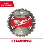 Milwaukee Wood Cutting Framer Circular Saw Blade (25-Pack) 7-1/4" x 5/8 in white