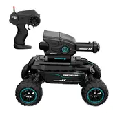 RC Drift Tank Toy Multifunction Armored Vehicle Remote Control Water Bomb Car Multiplayer Competiti Blue Black