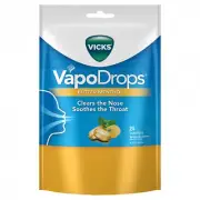 Vicks VapoDrops Butter Menthol 25 Lozenges