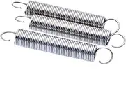 Wire Dia 0.5mm 304 Stainless Steel S Hook Extension Spring Cylindroid Helical Pullback Tension Coil Spring Length 65-300mm(0.5x4x75mm(1pcs))
