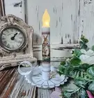 Rose Dress Bunny Rabbit Summer Handmade Flameless Timer Taper Candle