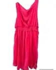 Highness Women's Dress Top Fancy Ladies 2 Layer Sleevless Blouse 3 Colors S-XL
