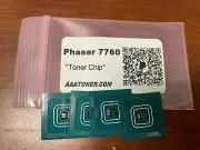 4 x Toner Chip for Xerox Phaser 7760, 7760DN, 7760DX, 7760GX Refill