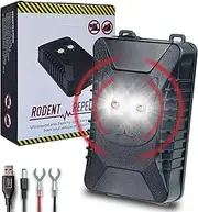 HARIKIKI Marten Deterrent Marten Free Mobile Marten Repellent Ultrasonic with LED Flash Light Marten Deterrent Car for Car, Engine Compartment, Attic, Home, Garden