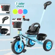 3 Wheel Bike Bicycle Tricycle Trike Basket Ride On Toy Kids/Children/Toddler 3y+