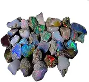 Duggu Natural Ethiopian Welo Opal Rough Bright, Flash, Fire, Color, Nice Lot 30.00 Carat, Medium