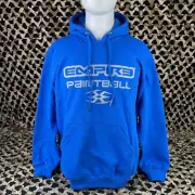 NEW Empire Paintball Hooded Pull Over Sweatshirt - Blue - Large