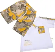 [OATIPHO] Little Boys 80s Style T-shirt and Pant Set Toddler and Baby Boys Summer Outfits