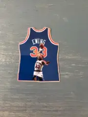 Patrick Ewing Jersey Holographic Sticker Basketball Sports Card Theme