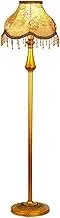 Modern European Style Living Room Floor Lamp Retro Sofa Side Decorative Lamp Bedroom Study Bedside Table Lamp (Excluding Light Source) Standing Light(Gold)