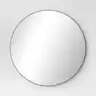 28 Inch Round Mirror Metal Frame Wall Mirror Mounted Circle Mirror for Bathroom