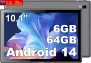 Android 13 Tablet,10.1 Inch Tablet with Case, 64GB ROM Quad-Core Processor 5000M