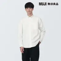 在飛比找momo購物網優惠-【MUJI 無印良品】男有機棉水洗牛津布扣領長袖襯衫(共9色