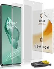 [Akcoo] Matte Screen Protector for OnePlus 12, Tempered Glass UV Set, Anti-Glare, Sensitive and Soft Touch, Edge to Edge Coverage, Fingerprint-ID Compatible