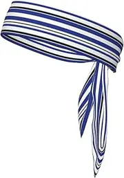 [Ghjkfbf] Striped. Print Sports Headband Sweat Wicking Sweatband for Men Women Running Cycling Yoga Fitness Workout