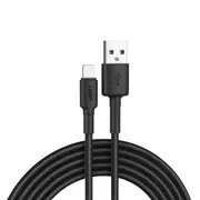 2M BoostUp Cafule Lightning to USB-A Cable Charge & Connect Black USP