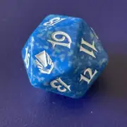 MTG DARKSTEEL 20 SIDED SPINDOWN LIFE COUNTER DICE BLUE D20