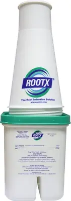 - 4LB. JAR with Funnel/Applicator Foaming Root Control for Sewer Lines and Septi