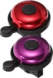 KICHOUSE 2Pcs Durable Bicycle Bell Convenient Bike Accessories for Young Riders Loud Ringtone for Safe and Biking