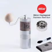 Manual Coffee Grinder Portable Coffee Mill Step Adjustment Hand Crank Grinder