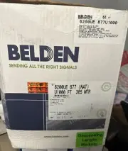 Belden 6200UE 010U1000 6 AWG 2 Conductor Unshielded CMP Plenum Security Cable