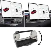 SUPERLIT Tesla Model 3/Y 2016-2024 Accessories - Under Screen Hidden Storage Magnetic Tray & Center Console Organizer for Phone, Key Card, Sunglass Holder, Seat Compartment Shelf, Interior Console Kit