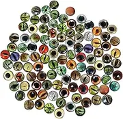 KOCKSHION 100Pcs Glow Dark Patches for DIY Jewelry Luminous Gems for Crafting for Cameo Decoration Epoxy Casting and Phone Case Making