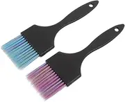 FRCOLOR 2pcs Salon Hair Dye Brush: Applicator Brush For Hair Coloring And Treatment Short Handle Coloring Brush For Professional And Personal Use