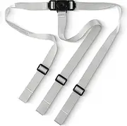 Today's Kids High Chair Straps Replacement for IKEA Antilop High Chair - Heavy Duty 3 Point Harness Seat Belt, Adjustable & Durable Polyester, Soft & Comfortable on Baby's Skin, Easy to Use - Gray