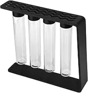 4 PCS Set Coffee Bean Container, Single Dose Coffee Bean Storage Tubes Coffee Bar Accessories Coffee Bean Cellar Container with Magnetic Attraction Cover and Funnel Glass Vials