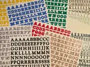 Creative Memories ABC/123 Large Letters Numbers 3/4" tall Stickers ~ YOU CHOOSE!