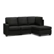 Artiss Sofa Couch with Chaise Fabric Sofa Lounge 4/5 Seater Grey Modular Lounge Suite