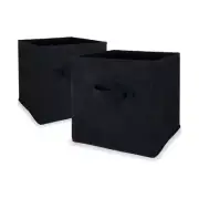 2Pack Collapsible Storage Cubes Box Clothes Toy Organizer Bookcase Fabric Cube