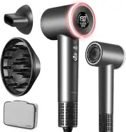 Hair Dryer with Diffuser, Professional High-Speed Blow Dryer, Negative Ionic Hai