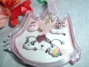 Little Girl Panda Unicorn Heart Rainbow Rings Adjustable New in Hello Kitty Box