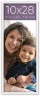 10x28 Frame White Real Wood Picture Frame Width 0.75 inches | Interior Frame Dep