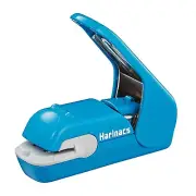 Kokuyo Stapleless Stapler, Harinacs Press, Holeless for 5 Sheets Binding, Blu...