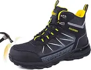 [Blapek] Steel Toe Work Boots for Women - Insulated Work Boots Steel Toe Sneakers Comfortable Construction Boot Lightweight Work & Safety Toe Shoes Gifts for Construction Workers for Work Construction
