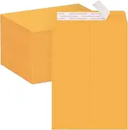 ACSTEP 100Pack White Envelopes Self Seal 10x13 Large Brown Kraft Catalog Envelopes, 10x13 Vanilla Envelopes for Mailing