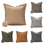 45*45cm Faux Leather Cushion Cover Pillow Cover Pillow Case for Decorative Throw Sofa Couch Bed Chair Living Room Bedroom