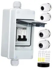 Circuit Breaker Box, PV Solar Disconnect Switch, DC 400V DIN Rail 60 Amp