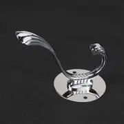 1pc Stainless Steel Coat Hook Single Hook Thickening Towel Hook for Home Silver
