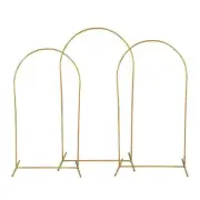1pcs Gold Wedding Arch Stand Balloon Arch Party Decoration Backdrop Holder Frame