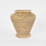 [OneWorld Collection] Paume Rattan Flower Urn Small Natural